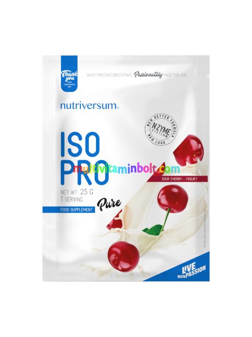 ISO PRO - 25 g - PURE - Nutriversum - meggy-joghurt