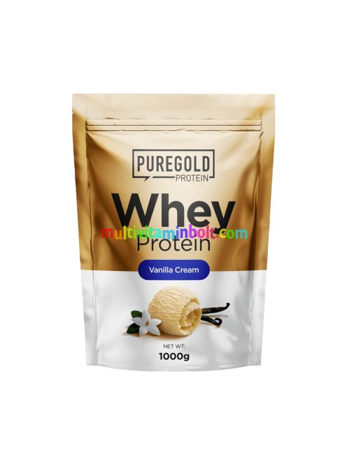 Whey Protein fehérjepor - 1 000 g - PureGold - vanília