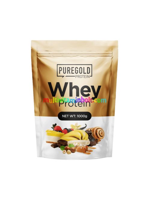 Whey Protein fehérjepor - 1 000 g - PureGold - mogyorós csokoládé