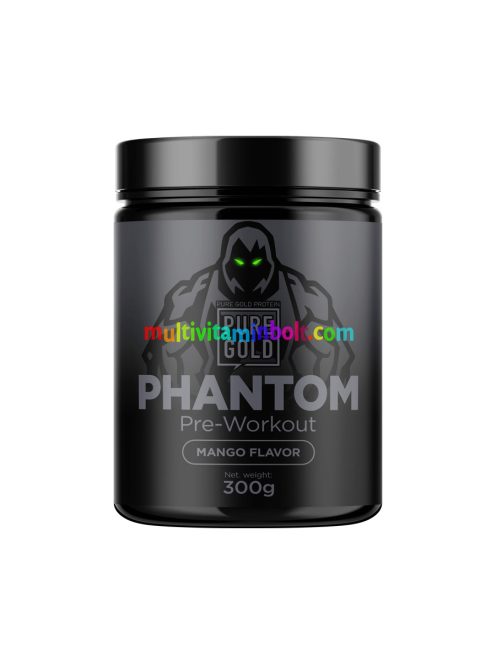 Phantom edzés előtti ízesített italpor - 300g - Mango - PureGold