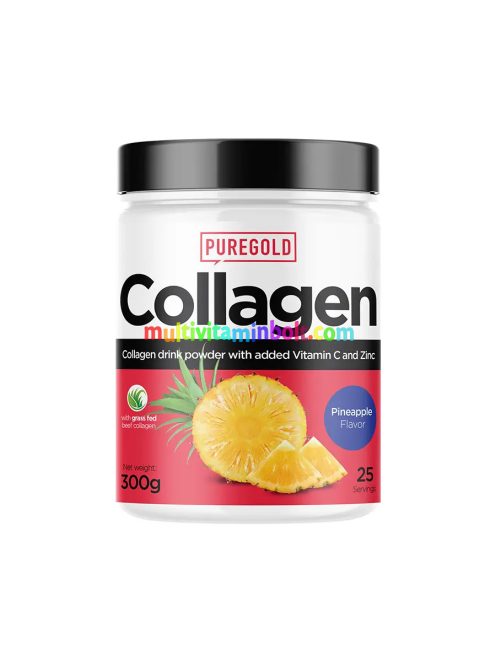 Collagen Marha kollagén italpor - Ananász - 300g - PureGold