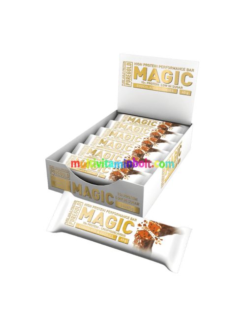 Magic Bar protein szelet - Chocolate & Cookies - 24x45g Box - PureGold