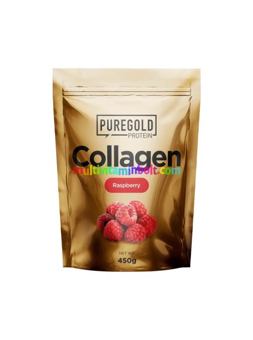 Collagen Marha kollagén italpor - Málna - 450g - PureGold