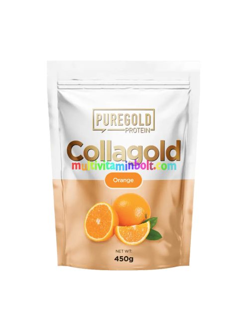 CollaGold Marha és Hal kollagén italpor hialuronsavval - Orange Juice - 450g - PureGold