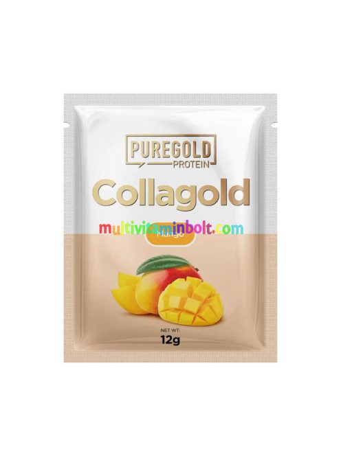 CollaGold Marha és Hal kollagén italpor hialuronsavval - Mango - 12g - PureGold