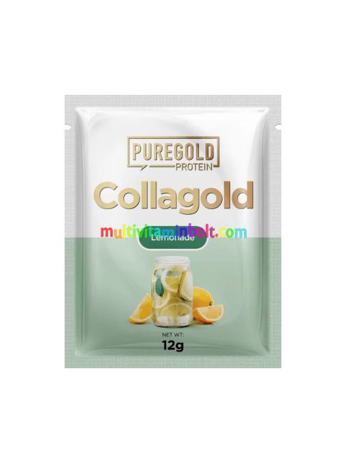 CollaGold Marha és Hal kollagén italpor hialuronsavval - Lemonade - 12g - PureGold