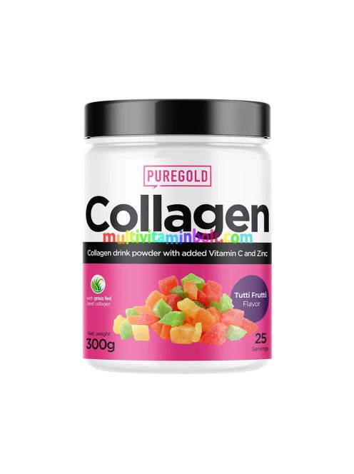 Collagen Marha kollagén italpor - Tutti Frutti - 300g - PureGold