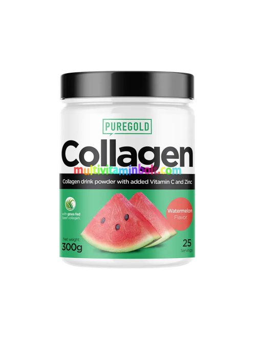 Collagen Marha kollagén italpor - Görögdinnye - 300g - PureGold