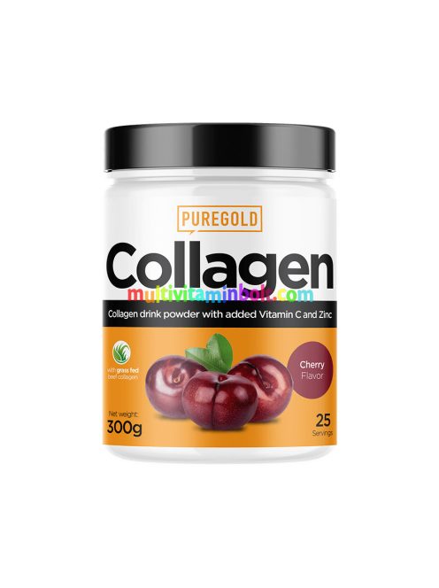 Collagen Marha kollagén italpor - Cseresznye - 300g - PureGold