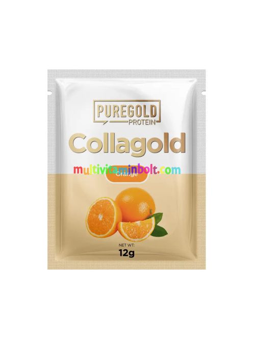 CollaGold Marha és Hal kollagén italpor hialuronsavval - Orange Juice - 12g - PureGold