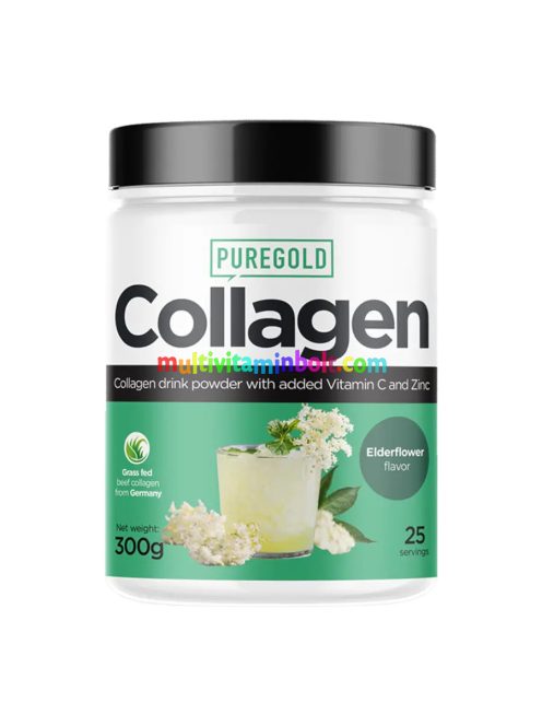 Collagen Marha kollagén italpor - Bodza - 300g - PureGold