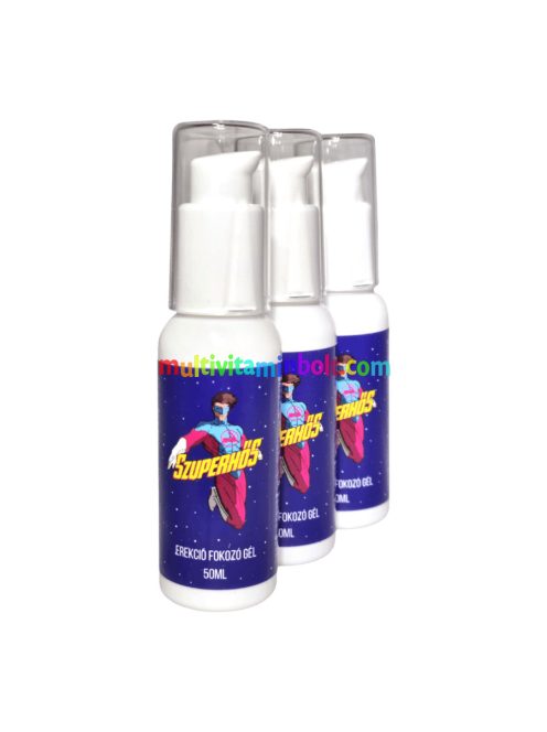 Szuperhős erekció fokozó gél - 50ml