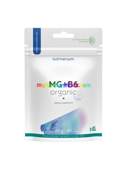 MG+B6 Organic - 60 tabletta - Nutriversum