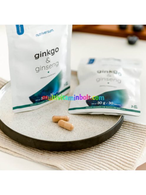 Ginkgo + Ginseng - 30 kapszula - Nutriversum