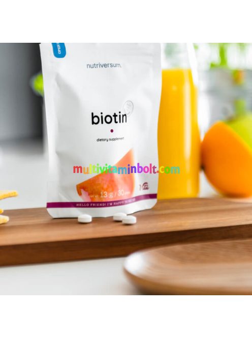 Biotin Tablet - 30 tabletta - Nutriversum