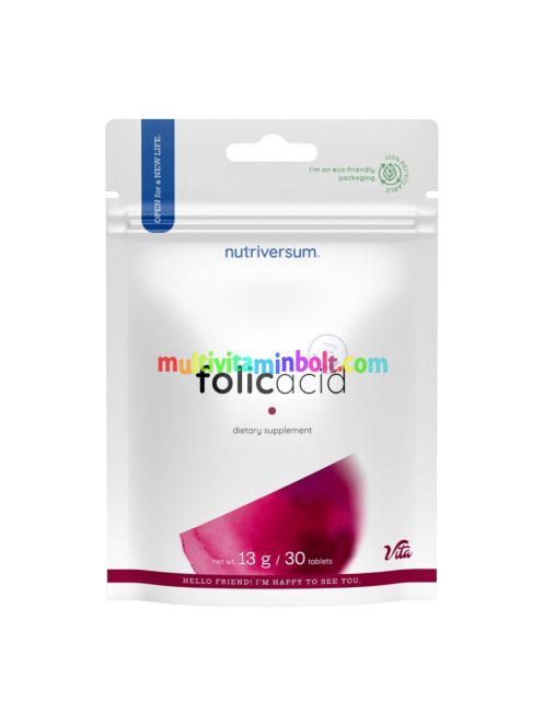 Folic Acid - 30 tabletta - Nutriversum