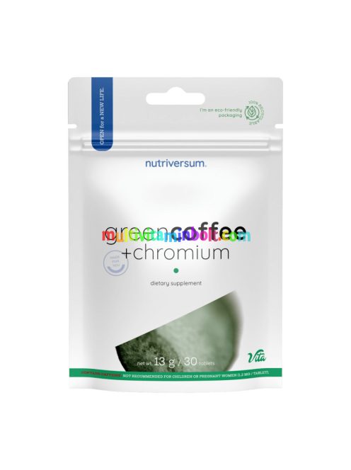 Green Coffee + Chromium - 30 tabletta - Nutriversum