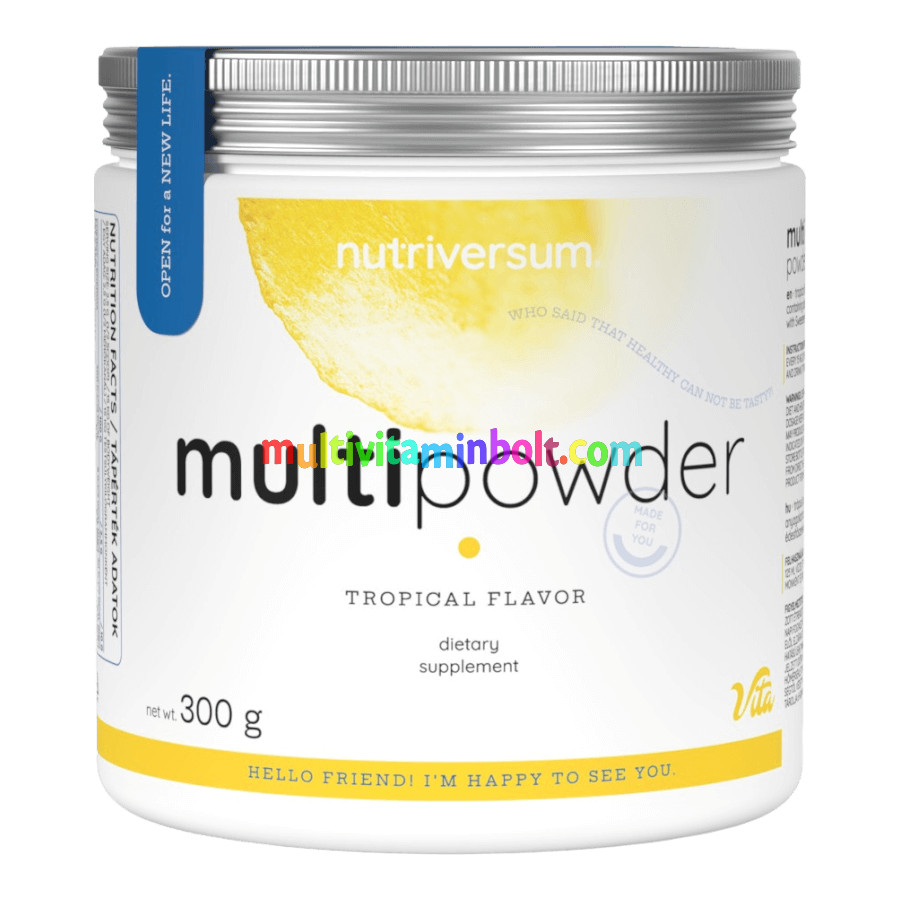 Multi Powder 300 g trópusi gyümölcs Nutriversum mult