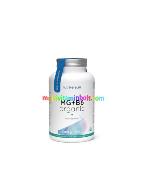 MG+B6 Organic - 120 tabletta - Nutriversum