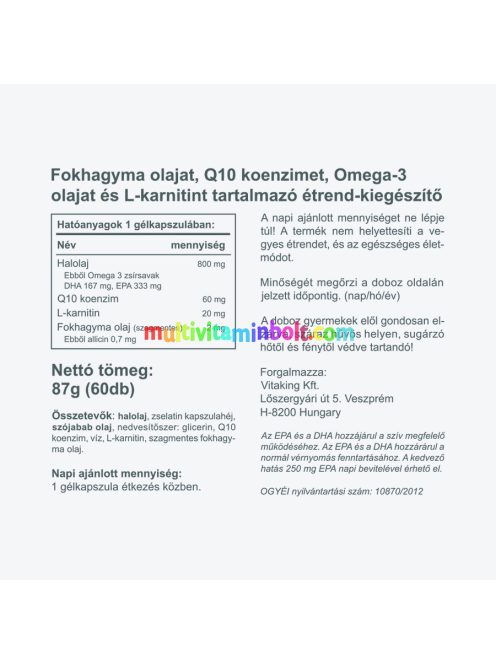 Cardiolic - 60 gélkapszula - Vitaking