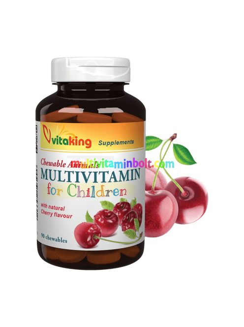 Meggyes Gyerek Multivitamin - 90 tabletta - Vitaking