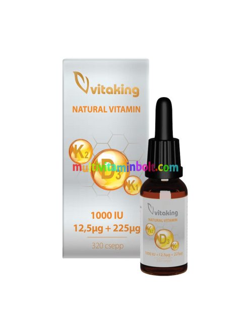 D3+K2+K1-vitamin CSEPPEK - 10ml - Vitaking