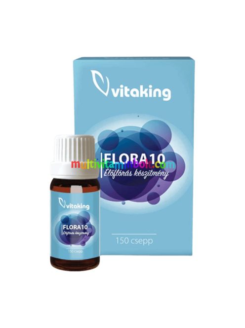 FLORA10 Élőflórás Készítmény 6 ml, (150 Csepp) - Vitaking