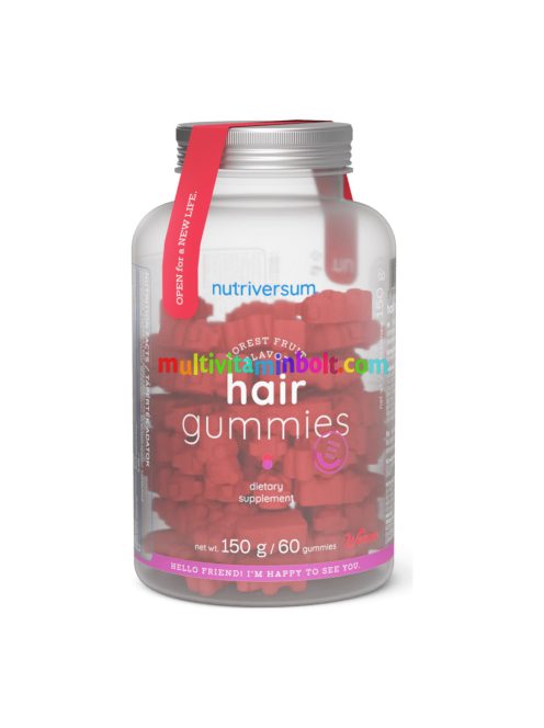 Hair Gummies - 60 gumicukor - Nutriversum