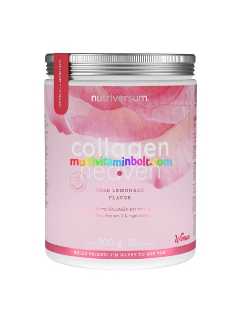 Collagen Heaven - 300 g - rózsa-limonádé - Nutriversum