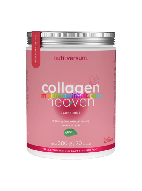 Collagen Heaven - 300 g - málna steviával - Nutriversum