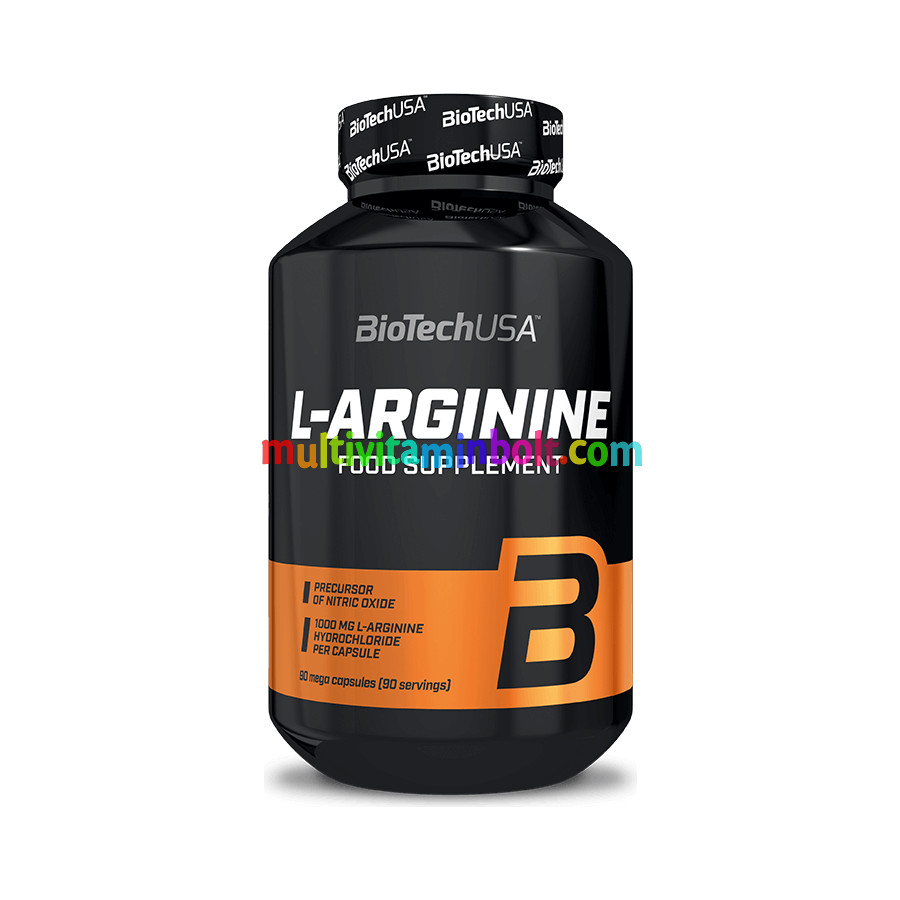 L-Arginine 90 kapszula - BioTech USA