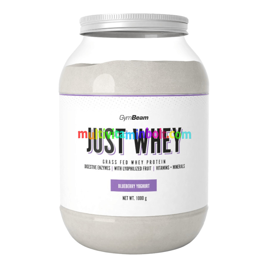Just Whey fehérje - 1000 g - áfonya joghurt - GymBeam
