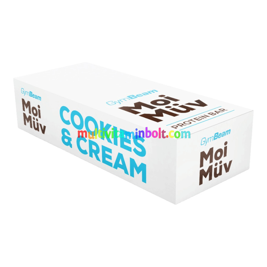 MoiMüv fehérjeszelet - 24 x 60 g - krémes keksz - GymBeam