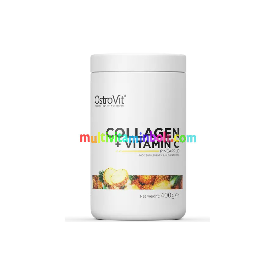 Kollagén + C-vitamin - ananász - 400 g - OstroVit