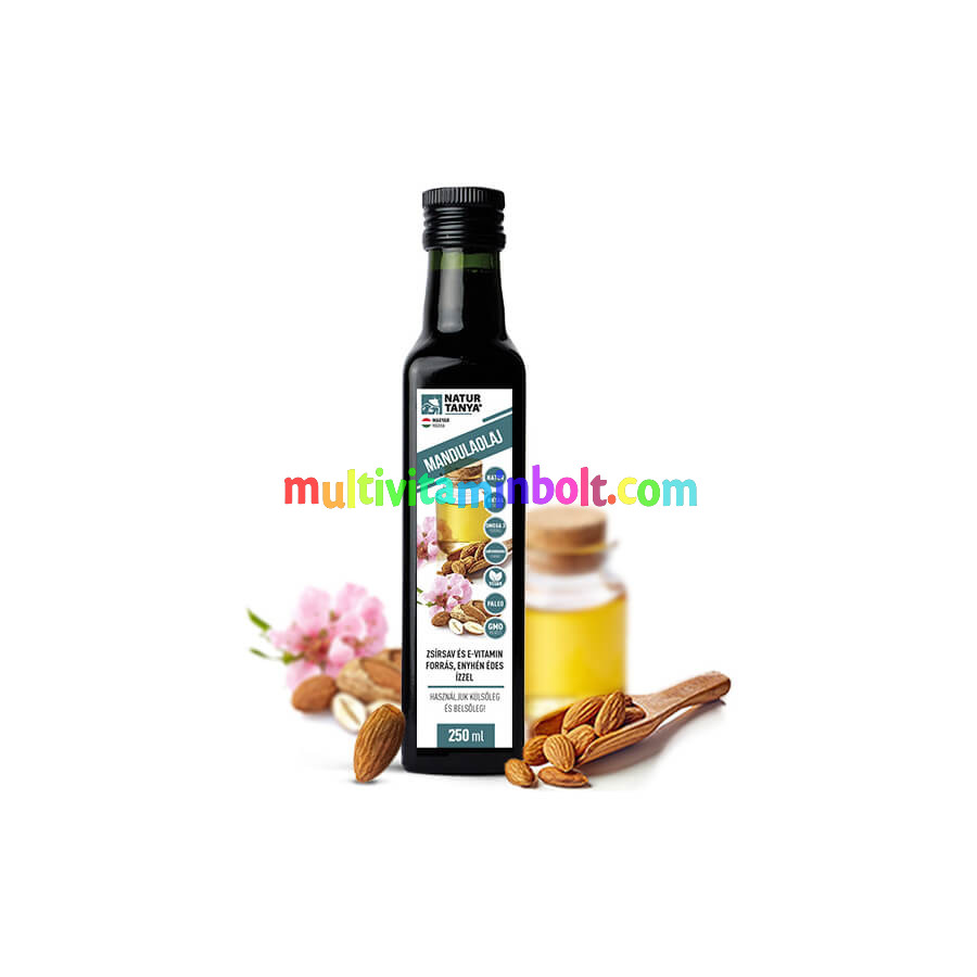 Mandulaolaj hidegsajtolással - Prémium minőség - 250 ml - Natur Tanya