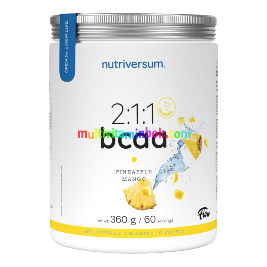 2:1:1 BCAA - 360 g - ananász-mangó - Nutriversum