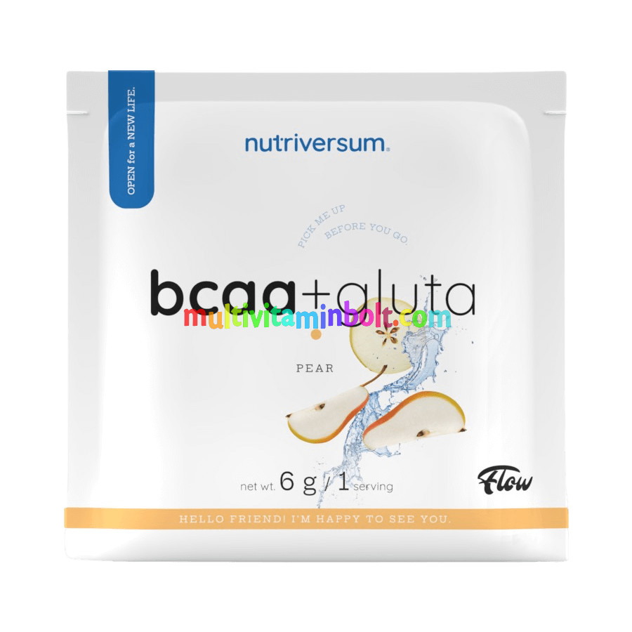 BCAA + GLUTA - 6 g - körte - Nutriversum