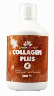 COLLAGEN PLUS, folyékony marha kollagén készítmény 500 ml, 10000 mg kollagén, 50 mg hialuron adagonként - HerbaDoctor