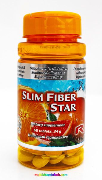 Slim Fiber Star 60 db tabletta, rostok keveréke - StarLife