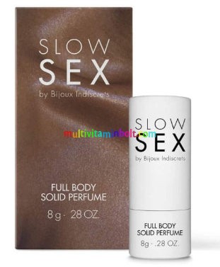 Full Body solid perfume 8 g, Slow Sex, Pároknak, kókuszdió illatú, teljes testen használható, nem feromonos - Bijoux Indiscrets