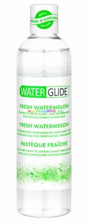 Waterglide Fresh Watermelon 300 ml síkosító, vízbázisú, dinnye illat és aroma, színtelen, kiváló minőségű, érzékeny bőrre is