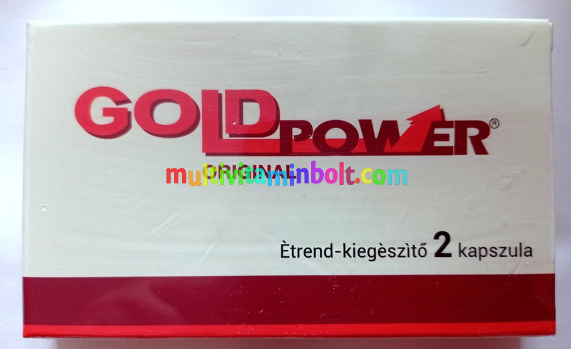 GOLD Power ORIGINAL 2 db kapszula, potencianövelő, vágyfokozó hatású Férfiaknak, mennyiségi kedvezmény - 2022-es, ÚJ!