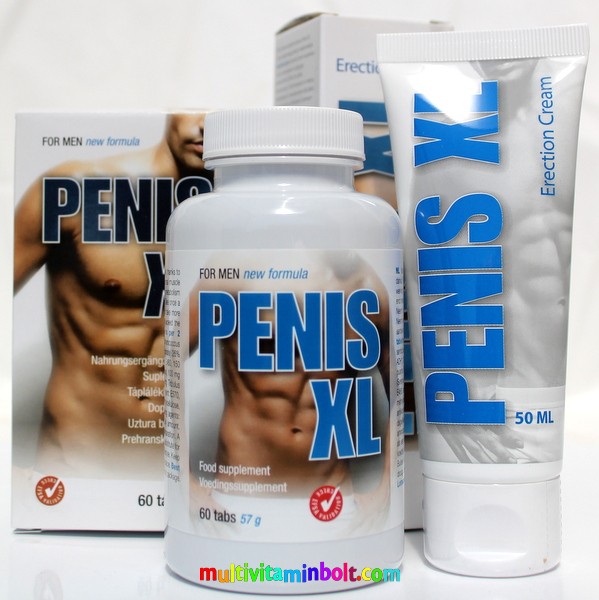 Penis XL Duo Pénisz Növelő 60 db tabletta és 50 ml Penis XL Duo Gél csomagban
