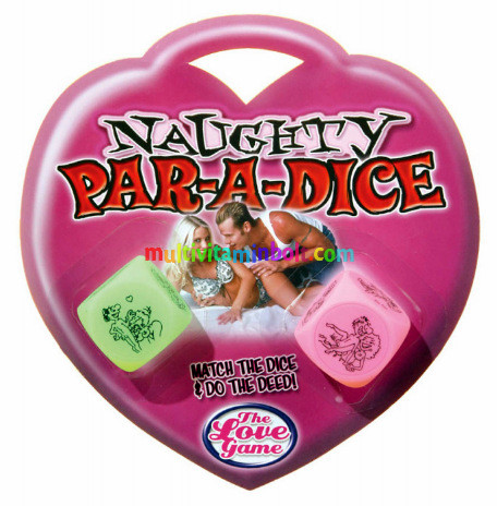Naughty Par-A-DICE, szex póz dobókockák, 2 db, pároknak