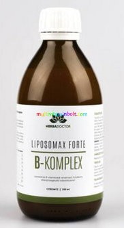 Liposomax Forte B-komplex, B-Vitamin, liposzómás étrendkiegészítő ital 300 ml - HerbaDoctor