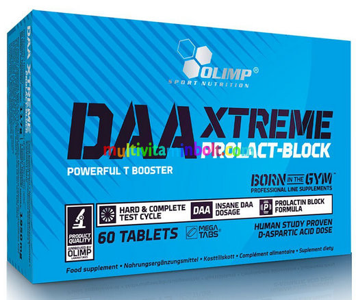 DAA Xtreme Prolact-Block 60 db tabletta, új generációs tesztoszteron fokozó - Olimp Sport Nutrition