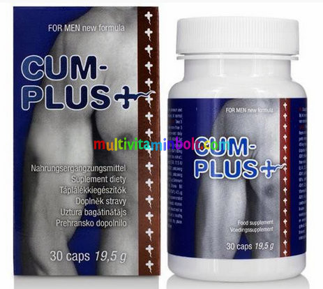 Cum Plus + For Men 30 db kapszula, spermium mennyiség növelő, minőség javító, spermanövelő - Cobeco Pharma