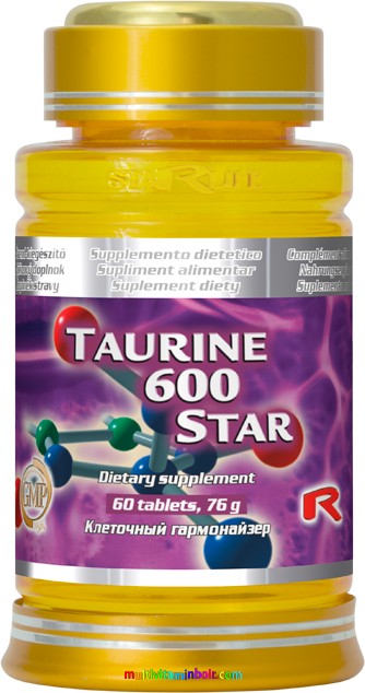 Taurine 600 Star, 60 db tabletta 600 mg taurin tartalommal - StarLife