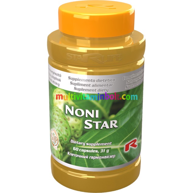 Noni Star - noni gyümölcsöt tartalmaz, 60 db kapszula - StarLife