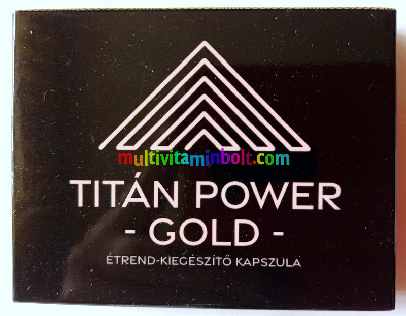 Titán Power GOLD 3 db kapszula, alkalmi potencianövelő, vágyfokozó Férfiaknak, mennyiségi kedvezmény 